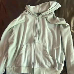 Life greenish zip up hoodie with pockets